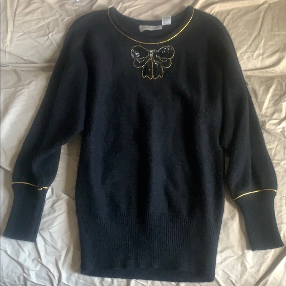 Sequin sweater dress